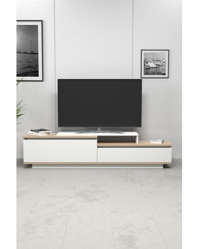 Tumba Ev Plus ev_12116008, LDSP, ağ, qəhvəyi, 180x35x38 sm