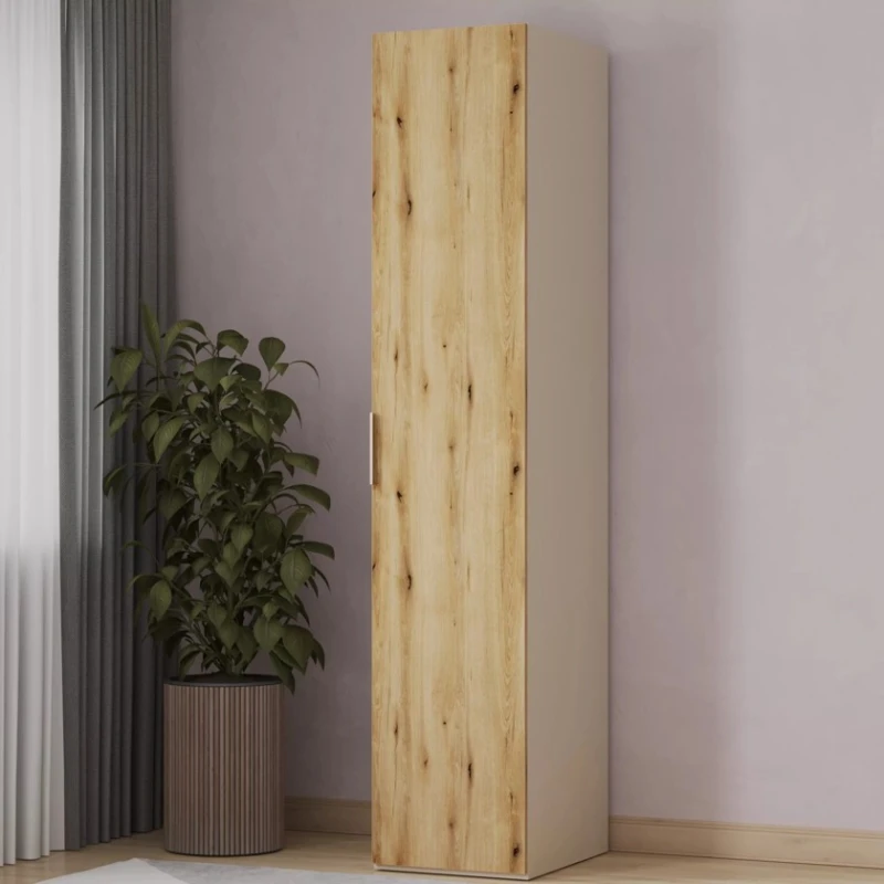 Шкаф Art Mebel 21, ламинат, бежевый/коричневый, 210x50x45 см Шкаф Art Mebel 21, ламинат, бежевый/коричневый, 210x50x45 см