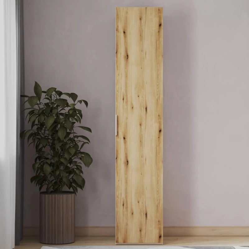 Шкаф Art Mebel 21, ламинат, бежевый/коричневый, 210x50x45 см Шкаф Art Mebel 21, ламинат, бежевый/коричневый, 210x50x45 см