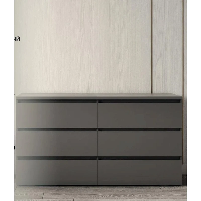 Комод Letta, ЛДСП, серый, 77x40x140 см Комод Letta, ЛДСП, серый, 77x40x140 см