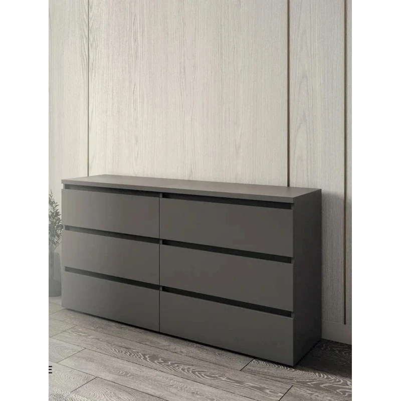 Комод Letta, ЛДСП, серый, 77x40x140 см Комод Letta, ЛДСП, серый, 77x40x140 см