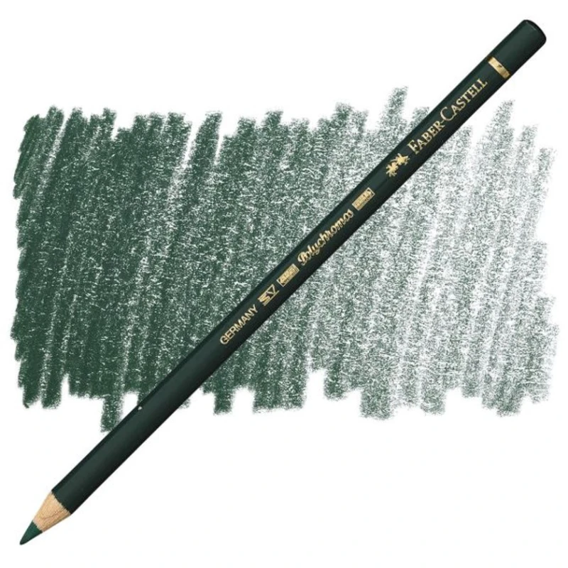 Rəngli karandaş Faber-Castell Polychromos, rəng 267, şam-yaşıl Rəngli karandaş Faber-Castell Polychromos, rəng 267, şam-yaşıl