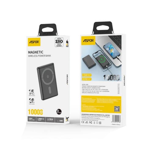 Xarici akkumulyator Aspor A382 10000 mAh Black POWERBANK_A382 Xarici akkumulyator Aspor A382 10000 mAh Black POWERBANK_A382