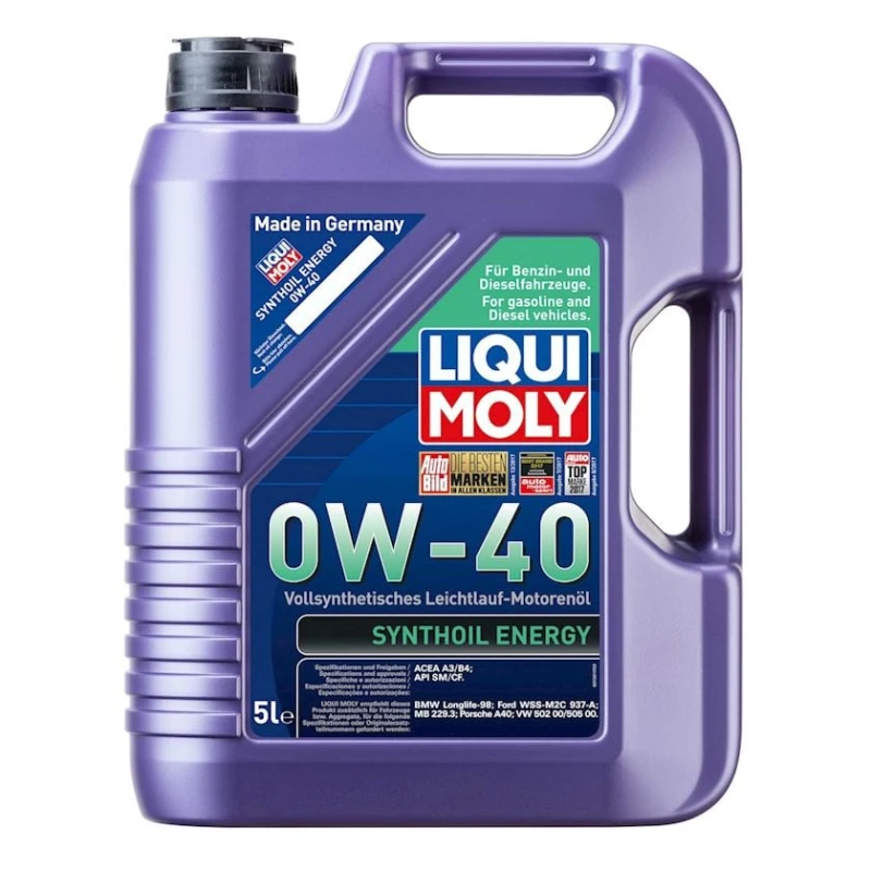 Моторное масло Liqui Moly, Synthoil Energy 0W-40, 5 л