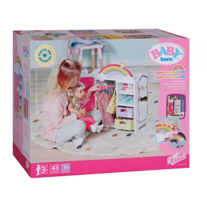 Kuklalar üçün şkaf Zapf Creation Baby Born 836040, rəngbərəng, 39.5x32.5x22 sm, 3+ yaş Kuklalar üçün şkaf Zapf Creation Baby Born 836040, rəngbərəng, 39.5x32.5x22 sm, 3+ yaş