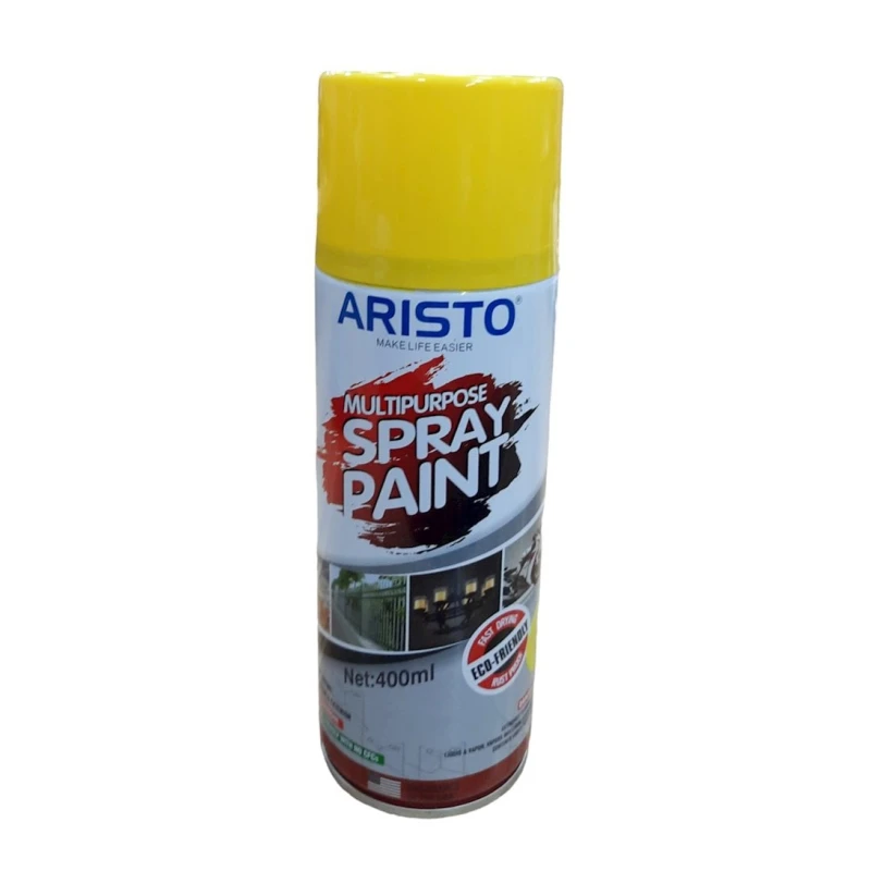 Aerozol boya Aristo Spray Paint Yellow, 400 ml, sarı Aerozol boya Aristo Spray Paint Yellow, 400 ml, sarı