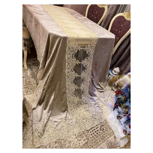 Скатерть MM Tekstil MM-123, бежевая, 180х270 см Скатерть MM Tekstil MM-123, бежевая, 180х270 см