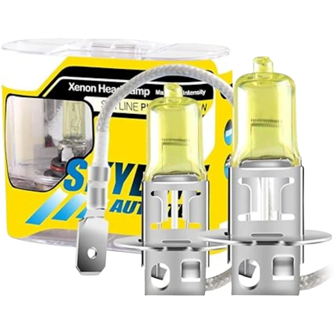 Галогенная лампа для автомобильных фар Skyline H3, желтая, 12V, 55W