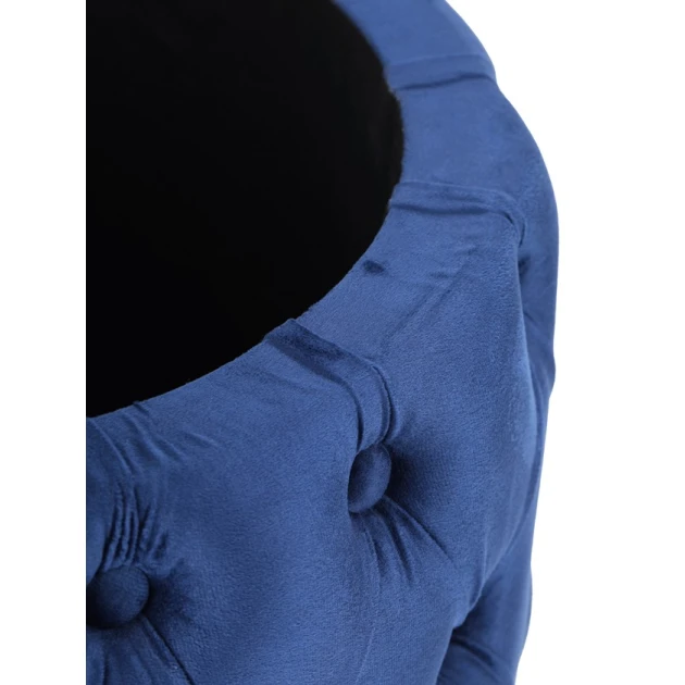 Пуфик 4, ткань, синий, 40x70x70 см Пуфик 4, ткань, синий, 40x70x70 см