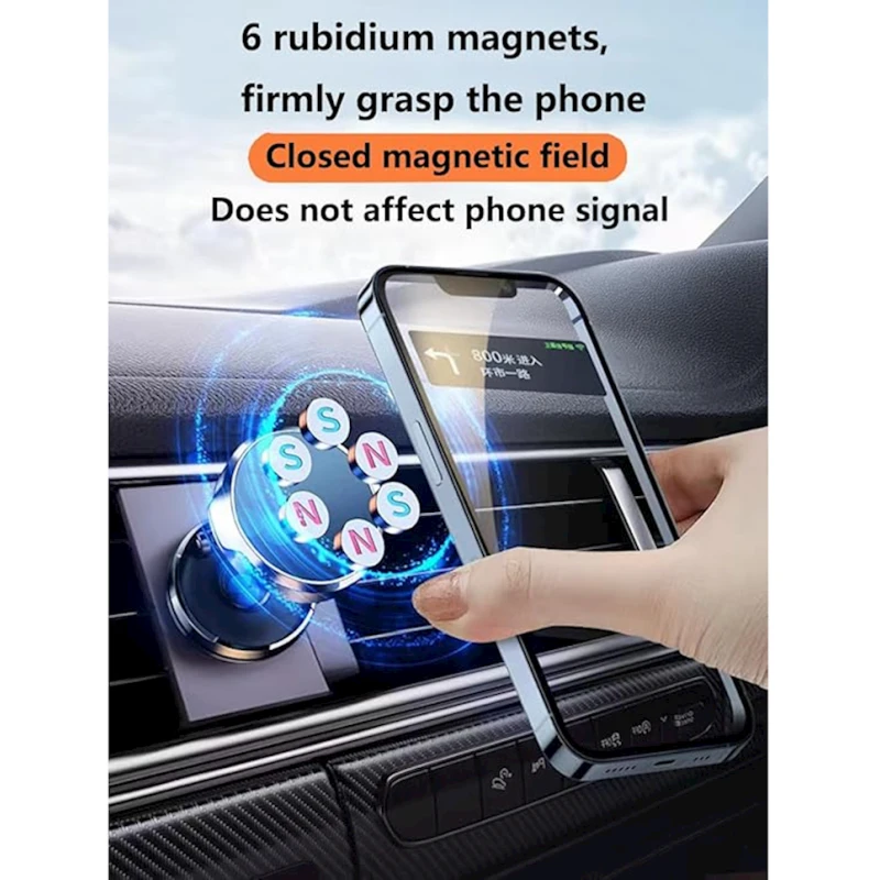 Автомобильный магнитный держатель для телефона H500 Black Автомобильный магнитный держатель для телефона H500 Black