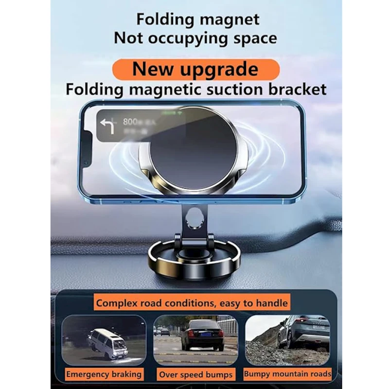 Автомобильный магнитный держатель для телефона H500 Black Автомобильный магнитный держатель для телефона H500 Black