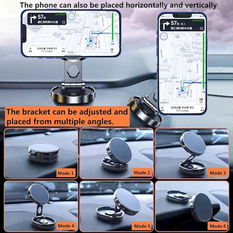 Автомобильный магнитный держатель для телефона H500 Black Автомобильный магнитный держатель для телефона H500 Black