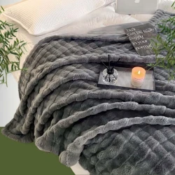 Örtük Narlı 000746, 200x230 sm, ikinəfərlik, boz