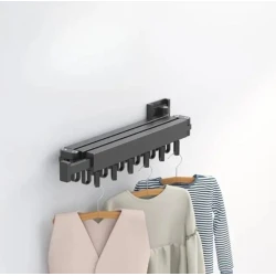 Складной держатель для вешалок AE-045S, 128 см, черный