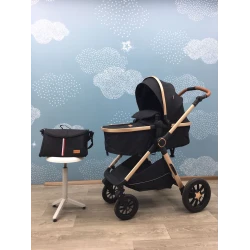 Детская коляска Kidilo H2D-BLACK, черная