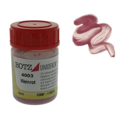 Keramika üçün boya Botz Unidekor 4003, tünd qırmızı, 30 ml