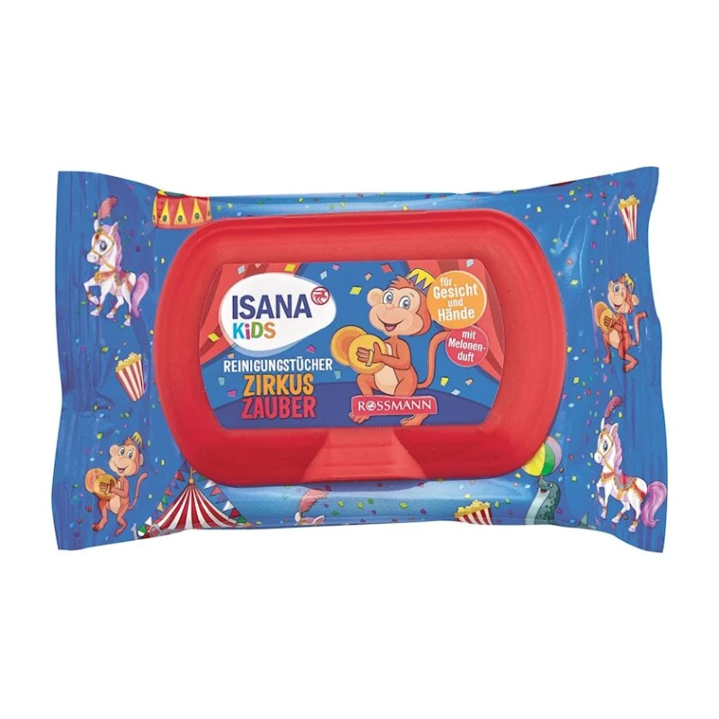 Детские влажные салфетки Isana Kids Цирк, 20 шт