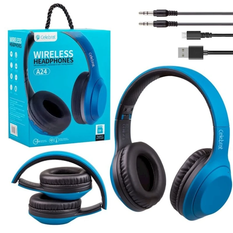 Беспроводные наушники Celebrat A24 Blue