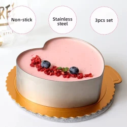 Набор форм для торта 985, 10/15/20x5 см, 3 шт