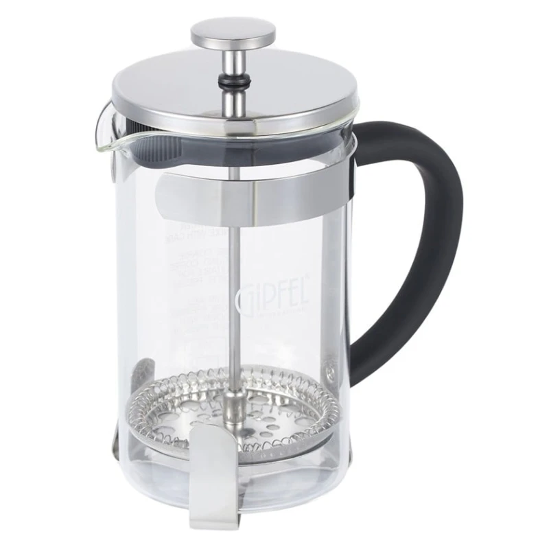 Френч-пресс Gipfel Provence 7168, 600 мл, боросиликатное стекло/нержавеющая сталь, прозрачный Френч-пресс Gipfel Provence 7168, 600 мл, боросиликатное стекло/нержавеющая сталь, прозрачный