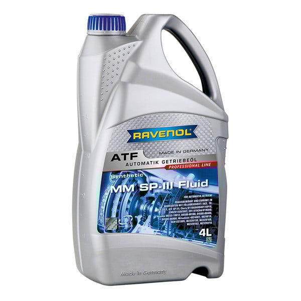 Трансмиссионное масло Ravenol ATF MM SP-III Fluid, 4 л Трансмиссионное масло Ravenol ATF MM SP-III Fluid, 4 л