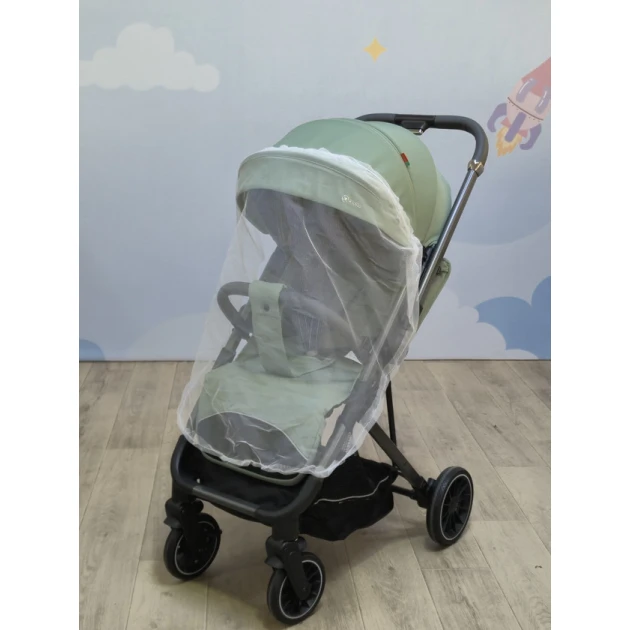 Детская коляска Toyslogiya 6521b, зелёный, серый, чёрный, бежевый