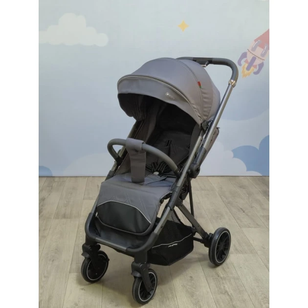 Детская коляска Toyslogiya 6521b, зелёный, серый, чёрный, бежевый