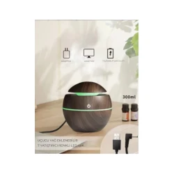 Hava nəmləndiricisi Ultrasonic Aroma Qəhvəyi