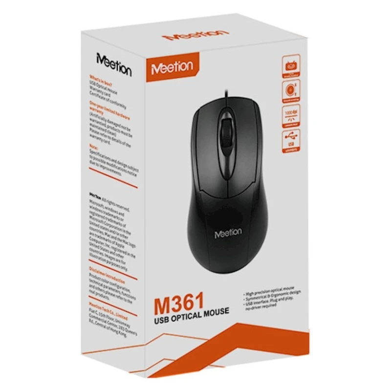 Мышь Meetion M 361 Black