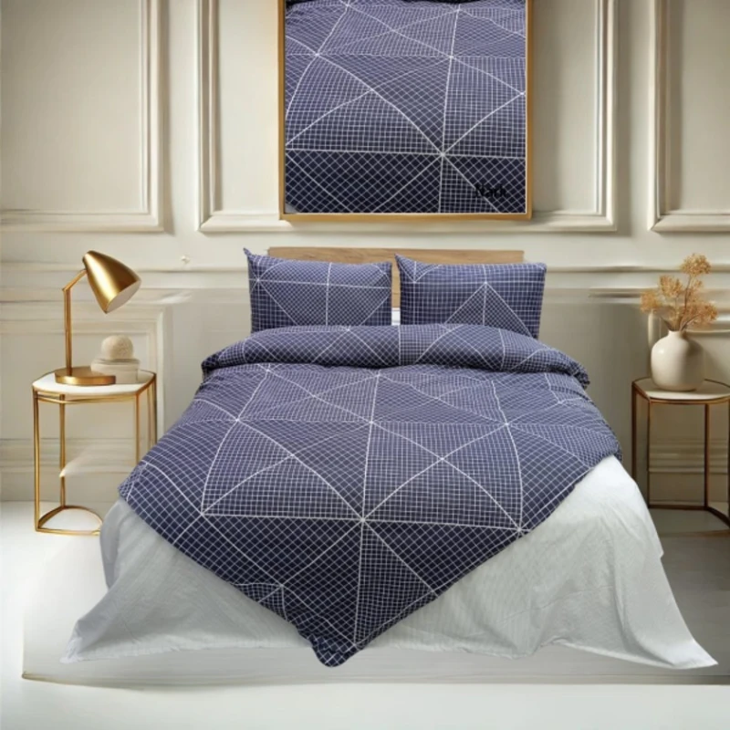 Комплект постельного белья Narlı NRl-00464, простыня 220x240 см, пододеяльник 200x220 см, наволочка 50x70 см (2 шт), двуспальный, синий Комплект постельного белья Narlı NRl-00464, простыня 220x240 см, пододеяльник 200x220 см, наволочка 50x70 см (2 шт), двуспальный, синий