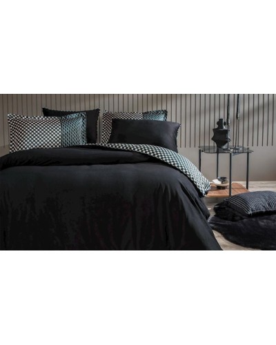 Yataq dəsti Yataş CharMe Bronte XL, yorğan üzü 220x240 sm, mələfə 240х280 sm, yastıq üzü 50x70 sm (4 əd), ikinəfərlik, pambıq/poliester, qara