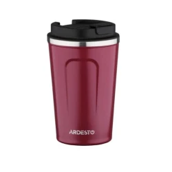 Термокружка Ardesto Urban, 380 мл, нержавеющая сталь, красная Термокружка Ardesto Urban, 380 мл, нержавеющая сталь, красная