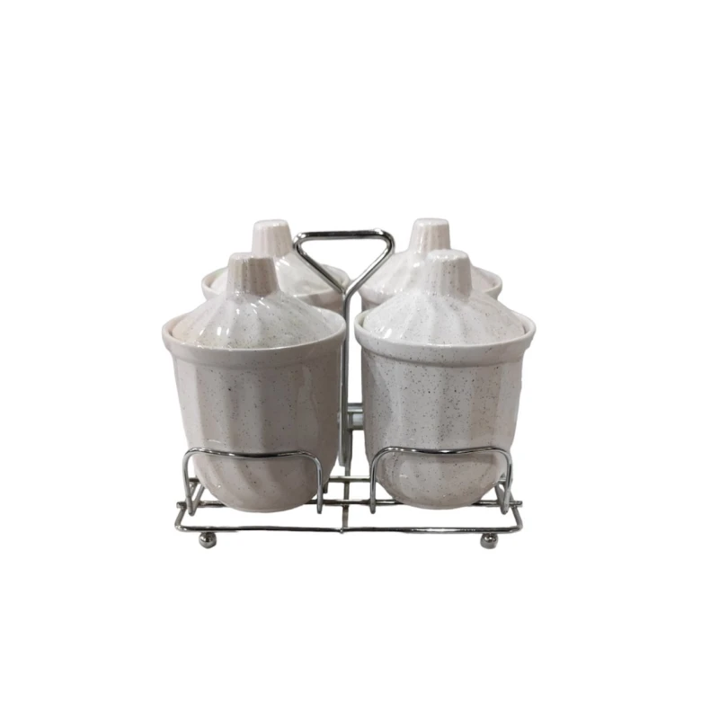 Емкости для хранения специй, керамика, 500 мл, 19×15 см, 4 шт