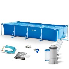 Hovuz Intex 28274 INT0031, karkas, həcm 7127 l, göy, 450x220x84 sm, filtr nasosu - INT0031