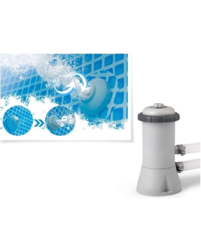 Hovuz Intex 28274 INT0031, karkas, həcm 7127 l, göy, 450x220x84 sm, filtr nasosu - INT0031