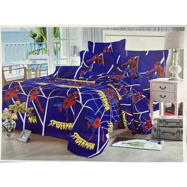 Комплект белья для мальчиков Sahara SHA-0000469, пододеяльник 160x240 см, простыня 160x220 см, 1 шт наволочки 50x70 см, односпальный, сатин, разноцветный