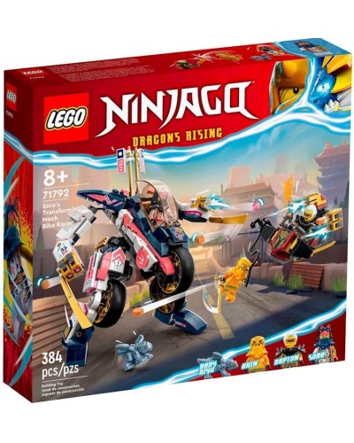 Konstruktor LEGO Ninjago Sora's Transforming Mech Bike Racer 71792, 8+ yaş, 367 hissə