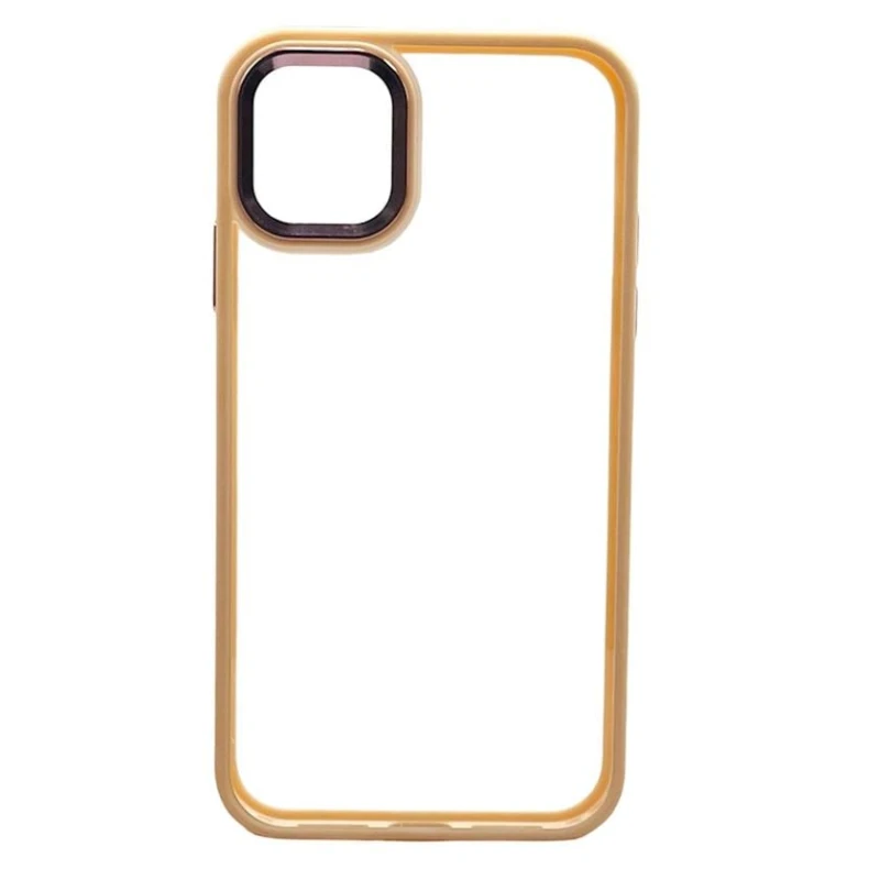 Apple iPhone 11 üçün çexol Şəffaf/Çəhrayı