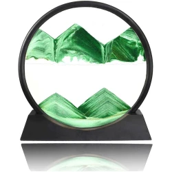 Qum saatı Moving Sand 64-300-2, qara/yaşıl