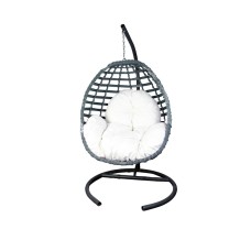 Asma kreslo 6184/C, 100х130х80 sm, qara/ağ
