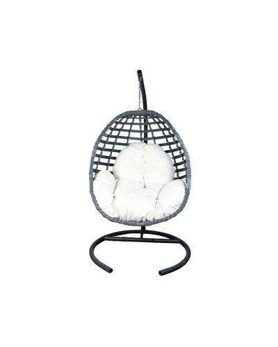 Asma kreslo 6184/C, 100х130х80 sm, qara/ağ