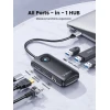 USB hub Orico PDD11-6PR-BK-EP 6-in-1 GLan, 3xUSB 3.0, PD 100W, HDMI 4K/30Hz