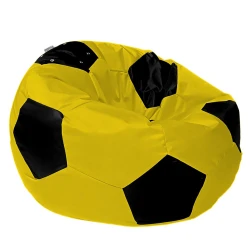 Пуфик DTOXL010, жёлтый/чёрный, 95x95 см Пуфик DTOXL010, жёлтый/чёрный, 95x95 см