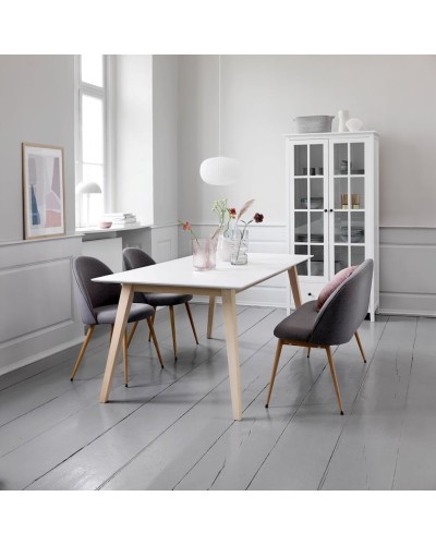 Stul JYSK Kokkedal, 50х54х84 sm, boz/qəhvəyi, 2 əd