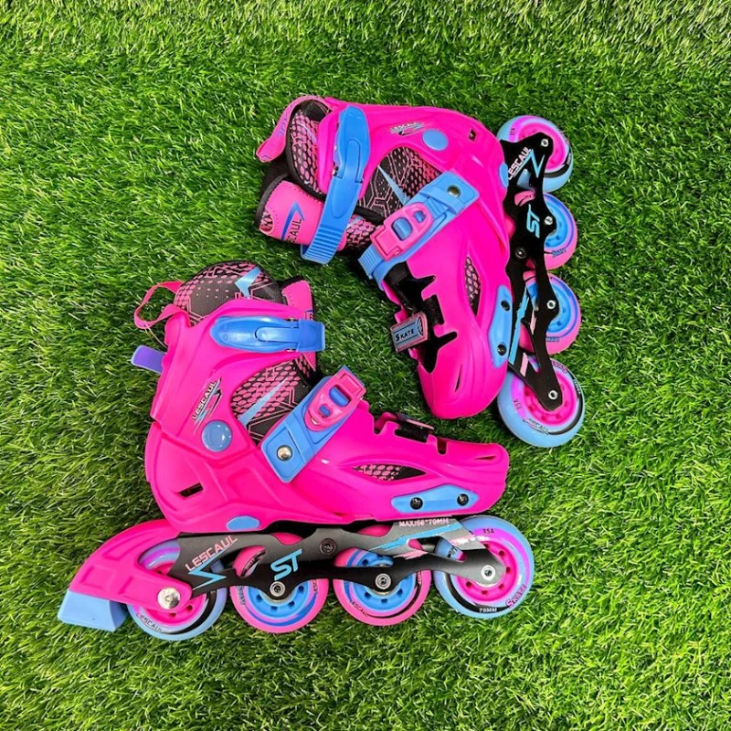 Роликовые коньки ST00125, S, размер 31-34, розовые