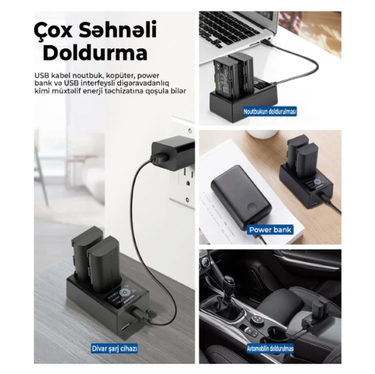 Зарядное устройство для фотокамер и видеокамер Neewer LP-E6NH 2250mAh Зарядное устройство для фотокамер и видеокамер Neewer LP-E6NH 2250mAh