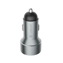 Автомобильное зарядное устройство Celebrat CC07 Silver