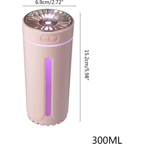 Hava nəmləndiricisi FackLOxc, 300 ml, çəhrayı