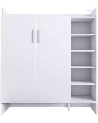 Ayaqqabı üçün tumba Art Mebel 13, laminat, ağ, 90x100x30 sm