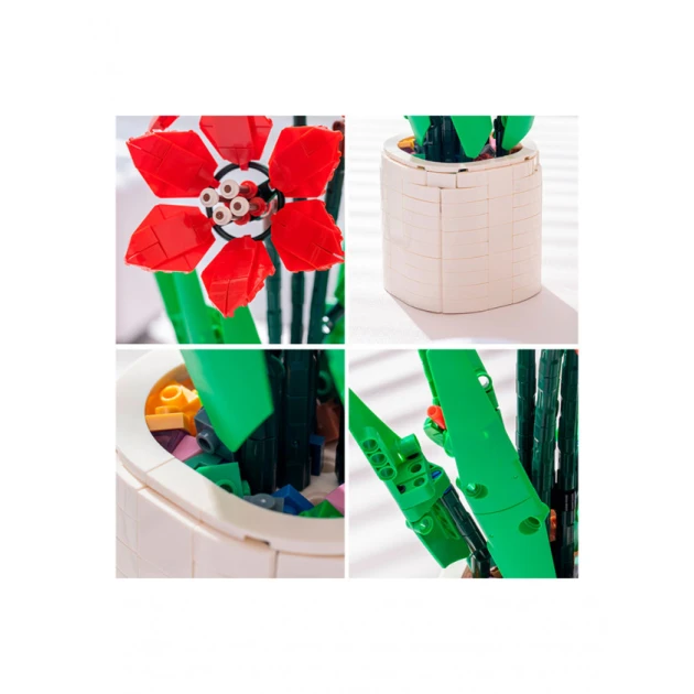 Конструктор Zuanma Цветы в горшке: Амариллис